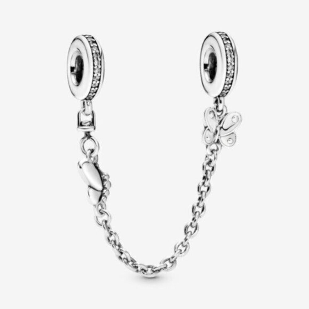 🌺Pandora Butterfly Safety Chain Charm